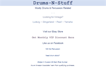 Tablet Screenshot of drumsnstuff.com